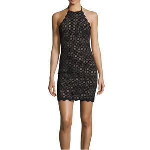 Marysia Swim Mott Scalloped Lace Halter Mini Dress |Size Medium